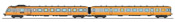 French RGP Railcar 1 orange / Metal Grey, Era IV XBD-2726 + Car XRABx -7728 METZ-SABLONS